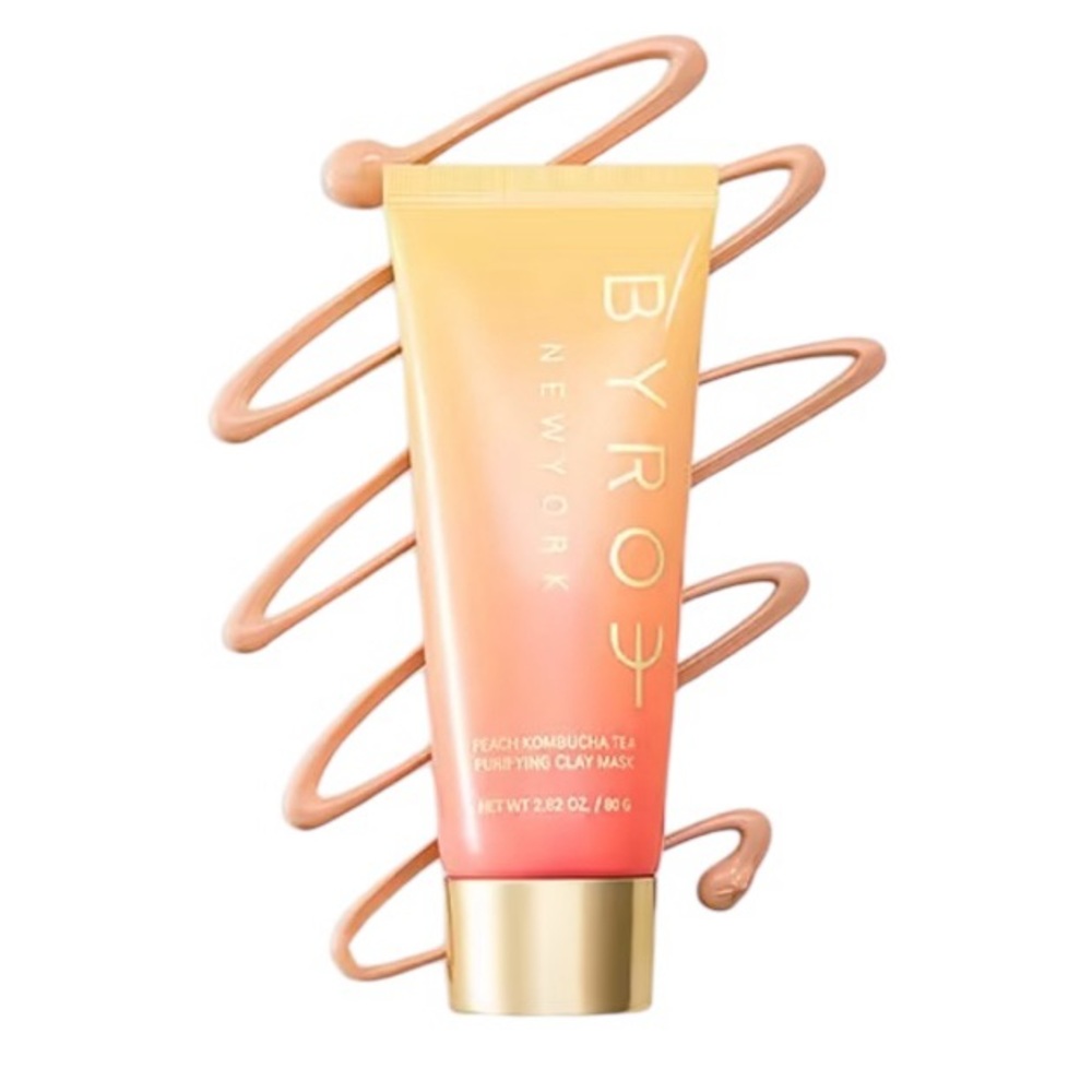 Byroe New York Peach Kombucha Tea Purifying Clay Masks